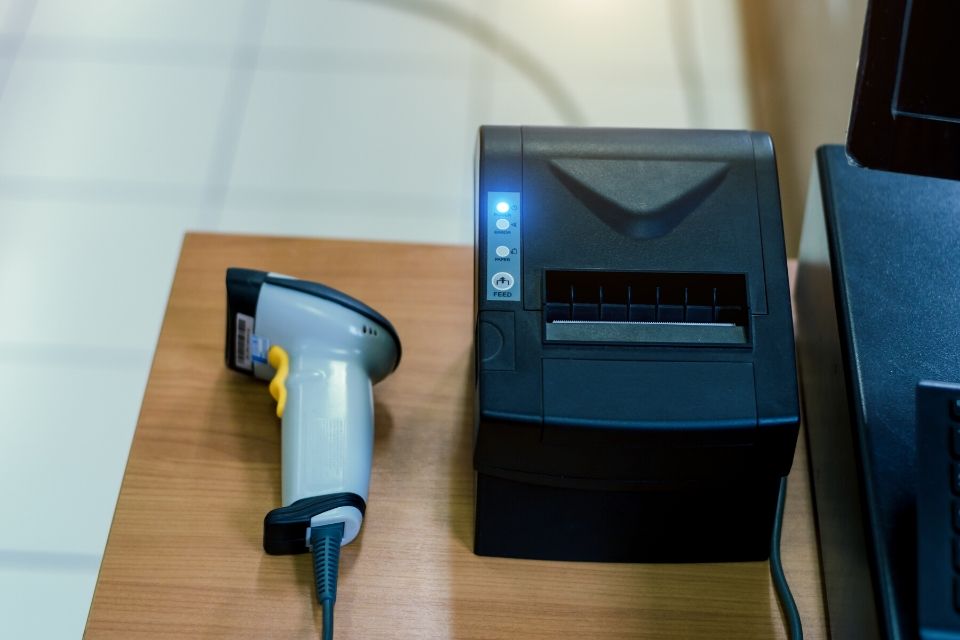Impressora térmica com scanner